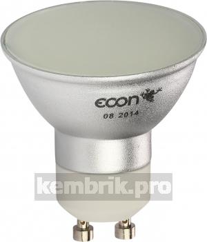 Лампа светодиодная Econ Led mr 5Вт gu10 3000k 220v