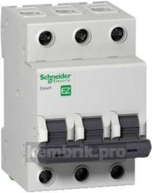 Автомат Schneider electric Easy9 ВА 3П 25А c 4.5кА